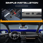 9.66 Inch IPS Mirror Dash Cam 1080P Front 480P Rear Dual Lens Touch Screen Dash Cam Front and Rear 150° Wide Angle Night Vision Loop Recording Reverse Assistance Motion Detection