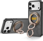 SYNCWIRE for MagSafe Ring Phone Holder, 360° Rotation Magnetic Cell Phone Grip Dual-Sided Magnets Phone Ring Kickstand Compatible with iPhone 17 16 15 14 13 12 Pro Max MagSafe, Android, Samsung etc.