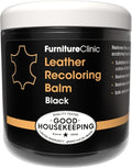 The Original Leather Recoloring Balm by Furniture Clinic - Black Leather Dye for Furniture, Couches & Car Seats - Restore Scratched, Faded, & Damaged Surfaces