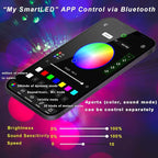 AZIMOM 4Colors 2 in 1 Meteor Twinkle Fiber Optic Starlight Headliner Kits 2000pcs 0.03in 13.1ft Fiber Strands,RGB Meteor Shooting Star 240pcs, Sound Remote APP Control Home Ceiling Car Headliner Decor
