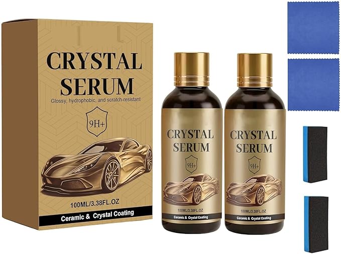 PTZ Crystal Serum, 9H Graphene Ceramic Coating, Advanced Graphene Ceramic Coating for Cars Extreme Gloss & Protection for Auto Detailing