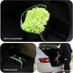 8PCS Windshield Cleaner Tool, Car Windshield Cleaner Tool with Extendable Handle 180° Rotation,Car Window Cleaner with 4 Reusable Microfiber Pads+100ml Spray Bottle+1 Detailing Brush