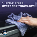 The Rag Company - The Eaglet 350 - Professional Korean 70/30 Blend; Super Plush Microfiber Detailing Towels; Perfect for Wheels, Mirrors, and More; 350GSM; 8inx8in, Lavender (10-Pack)