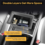 LFOTPP Center Console Organizer Tray for 2025 2026 Kia K5 (LXS/GT-Line/GT/EX), Armrest Storage Box Insert, OEM Fit, Non-Slip Waterproof Center Car Interior Accessory - Black