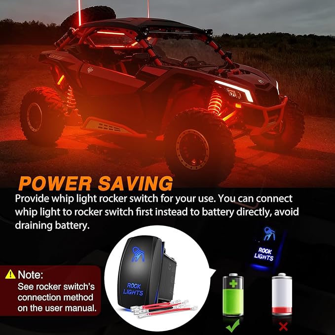 Nilight RGB LED Rock Lights Kit 10 Pods Underglow Multicolor Neon Pod with Remote & Bluetooth App Control DIY Flashing Music Mode Wheel Well Light for Truck ATV UTV RZR SUV