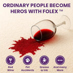 FOLEX Instant Carpet Spot Remover 32 oz – Powerful Stain Remover for Carpets, Upholstery & Rugs – Eliminates Pet Stains, Grease, Red Wine, Food, Makeup & More – With Reusable Cleaning Cloth – 5 Pack