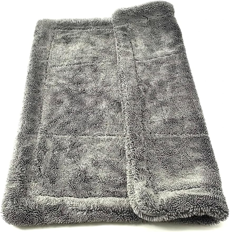 1500gsm Scratch Free XL Ultra Absorbent Microfiber Professional Car Drying Towel, Twisted Loop 24" x 36" for Detailing Cars (5 Pack)