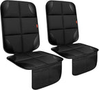 XHYANG Car Seat Protector 1 Pack Car Seat Cushion Mat Thickest Padding,Waterproof 600D Fabric Car Seat Covers for Non-Slip Backing Mesh Pockets for Baby and Pet (Black, 2 Pcs)
