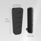 TNP 4 Port USB Hub for PS5 Slim Edition - High-Speed USB 2.0 Port Extender Adapter Accessories Expansion Hub Connector Expander for PlayStation 5 Slim ONLY, Black
