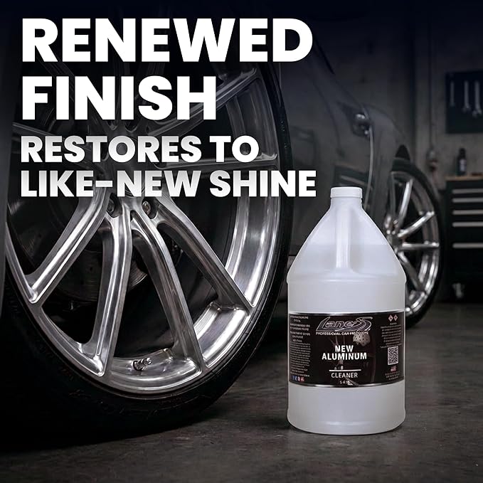 LANE'S New Aluminum Car Wheel Cleaner | Acid Rim Cleaner and Brightener | Brake Dust, Oxidation & Rust Remover for Motorcycles, Cars, Trucks | Shines & Eliminates Hard Scrubbing | 1 Gallon, 2 Pack