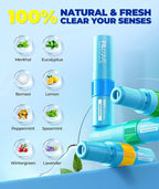 1s Fast Nausea Relief Nasal Stick With 2-in-1 Motion Sickness Ease, 100% Natural Essential Oils For Chemo & Pregnancy Nausea Relief, Non-Drowsy Travel Essentials & Cruise Essentials For Car, Airplane