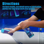 Clay Bar Scrubber 2-Pack, Auto Detailing Synthetic Clay for Car Wash Scrubbing and Claying, Car Paint Prep and Glass Surface (2-Pack, Blue Purple)