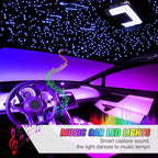 32W Twinkle Starlight Headliner Light,1100pcs 13.1ft Star Lights for Car Dual Color LED Fiber Optic Light RGBW Changing Color Stars APP/Remote Control Music Sync Car Interior Decro/Home/Party