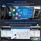 4GB+64GB Android 13 Car Radio for Toyota RAV4 2013-2018, 10.2 Inch Touch Screen Support Wireless CarPlay & Android Auto, Bluetooth 5.2 & Voice Control,GPS & WiFi, Backup Camera Car Stereo
