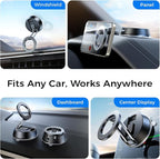ACMEZING NeverFall Car Phone Holder for MagSafe [78+LBS Ultra Grip | 2400gf Magnetic Power] 360° Foldable Car Mount Cell Phone Holders for Your Car for iPhone 17-12 All Smartphones, Carbon Fiber