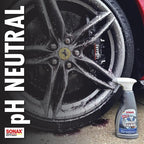 SONAX Wheel Cleaner Full Effect (230200) | Non-Acid Rim Cleaner | Color Changing Wheel-Cleaner-| Brake Dust-Cleaner-| Non-Acid Iron Remover-| (500 ml or 16.9 fl. oz.),(Pack of 2)