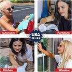 USANOOKS Microfiber Cleaning Cloth Light Green - 8 Pcs 12.5"x12.5" - High Performance - 1200 Washes, Ultra Absorbent Towels Weave Grime & Liquid for Streak-Free Mirror Shine - Car Washing Cloth