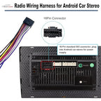 16Pin ISO Aftermarket Radio Harness Adapter for Nissan 2010-2017 with Radio Antenna Adapter, 16Pin Android Car Stereo Wiring Harness with Reverse Cable for Xterra Altima Titan Rogue