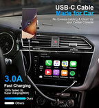 USB Type C Charger Cable Fast Charging [3FT+6FT], 2Pack Coiled USB A to USB C Charger Cable for Car Android Auto USB C Charger Cord, USBC Cable Compatible with iPhone 17/16/15/Samsung Galaxy S20