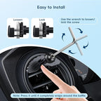 Upgraded Vent Magnetic Phone Mount for Jeep Wrangler JL 2018-2023,Gladiator JT 2020-2023 Air Vent Mounting Cell Phone Cradles 360° Rotation 20x Super Strong Magnet Phone Holder Fit for All Smartphone