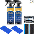 2Pcs Updated Quick Effect Coating Agent for Car,Car Coating Spray Quick-Acting Coating Agent Spray, Car Coating Oil Film Emulsion Glass Cleaner