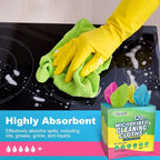 UNIMADE Microfiber Cleaning Cloth, 120 Pack Reusable Paper Towels Microfiber Towels for Cars Lint Free Washable Tissues Shop Rags with Dispenser Box for Home Kitchen Automotive, 11"x 9", Multicolor