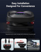REDTIGER ViewClear 70 4K+2.5K Dash Cam Front and Rear, 8MP STARVIS 2 IMX678 Sensor, Dual HDR Hyper Night Clarity, 5.8GHz WiFi 6, 30MB/S Fast Download, Dash Camera with 24H Parking Monitor
