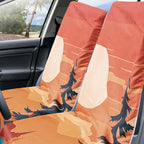 Hahafelt 2 Pack Car Seat Towel Covers with Storage Bag, 63 x 32 Inch Universal Non Slip Waterproof Sweat Protector for Car Truck, Gym Swimming Running, Machine Washable (Sunset)