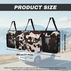 Car Trunk Organizer Brown Cow Spots Hanging Cargo Storage Bag Sturdy Trunk Storage Bag for SUV,Truck,Van