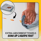 Chemical Guys Microfiber Towels for Cars Microfiber Cleaning Cloth Gray Drying Towels Car Detailing for Wash Interior and Glass, 14 x 12 Inch - 6 Pack