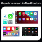 Wireless CarPlay Adapter 4-in-1,2026 Upgraded Screen Mirroring,Support Mirror Link/AirPlay for Apple CarPlay & Android Auto,for Cars with Wired CarPlay, Fast Auto-Connection, Plug & Play-Orange