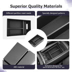 LUWU Center Console Organizer Compatible with BMW X5 G05 2019-2026/X6 G06 2020-2026/X7 G07 2019-2026 Accessories Armrest Console Storage Box Insert Tray ABS Material Black Coin Container Black