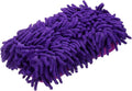 HARFINGTON Car Wash Sponge 8.7" x 4.3" Chenille Microfiber Mitt Scratch-Free Absorbent Scour Scrubber Cleaning Sponge for Washing Detailing on Cars, Trucks, SUV, Boats, RVs, Purple