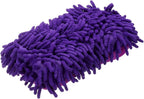HARFINGTON Car Wash Sponge 8.7" x 4.3" Chenille Microfiber Mitt Scratch-Free Absorbent Scour Scrubber Cleaning Sponge for Washing Detailing on Cars, Trucks, SUV, Boats, RVs, Purple