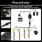 DREAMIZER UTV Turn Signal Kit with Horn, Plug and Play, Pre-Wired, UTV ATV Blinker with Rocker Switch Universal Street Legal Kit with Hazard light Compatible with Polaris, Can-Am, Teryx, CFMOTO