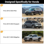 Hellet Center Console Insert Cable Protector Compatible with Honda 2016-2022 Pilot & 2019-2023 Passport & 2017-2023 Ridgeline Accessories Convenient for Mobile Phone Charging
