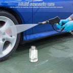 Car Wash Foam Sprayer Bottle 1l Foam Cannon Pot Detachable Soap Spray for Household Cleaning and Pet Bathing with Garden Hose Attachment