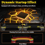 DIBMS 71-inch High-Brightness Car Hood Gap LED Light Strip - Daytime Running Lights Universal Auto Exterior Decor Accessories (Yellow)