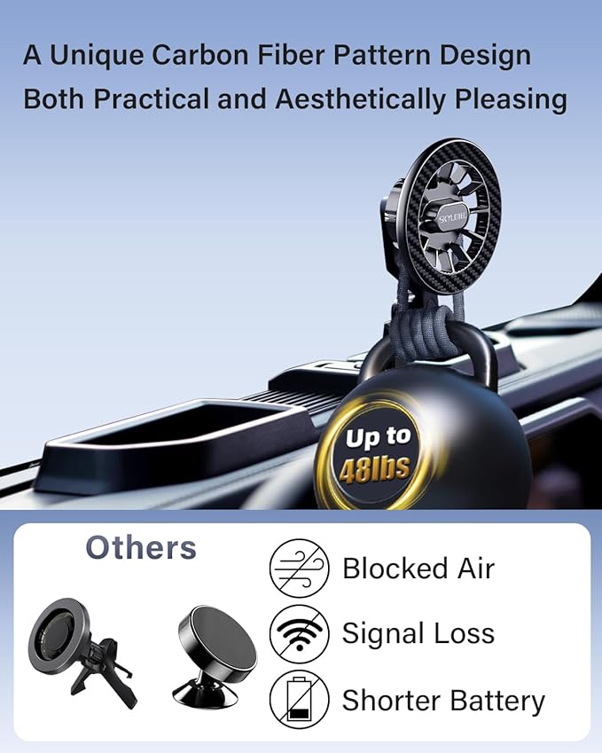 Phone Holder for Jeep Wrangler JL JLU 2018-2023/Gladiator JT 2020-2023 Accessories Magnetic Phone Mount for MagSafe, Magnets Dashboard Mount Phone Holder Dash Tray (Only for 4X4, Not for 4XE)