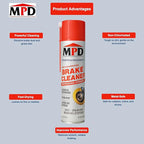 MPD - GP Non-Chlorinated Brake Cleaner – Fast-Drying Automotive Brake Parts Cleaner for Metal Components – Removes Grease, Oil & Brake Dust, Residue-Free, Professional-Grade Formula, 14oz (Pack of 12)