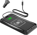 Wireless Car Charger, 20W/15W/10W Car Wireless Charger Pad, Non-Slip Charging Pad for Car Compatible with iPhone16/15/14/13/12, Samsung Galaxy S25-S9, Android Phones(20W Adapter)