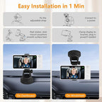 Wireless Baby Car Camera 5" HD 1080P IPS Anti-Glare Screen USB Powered, Temperature Alert, Night Vision & VOX Mode, 360° Rotatable Rear Facing Carseat Monitor Newborns Travel Essentials Gifts