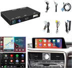 Compatible with Lexus Wireless CarPlay + Android Auto + Mirrorlink Retrofit Kit, Support NX UX LC RC 2014-2019, ES 2015-2019, GS LS RX LX 2016-2019 with Joystick/Small Touchpad