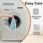 80 Pack Microfiber Cleaning Cloth Roll,Lint Free Rags & Tear Away Reusable Towels Washable Scratch,Ultra Absorbent Dish Rags(12" x 12") for Car Kitchen Home Garage-Blue