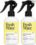 Fresh Wave Lemon Scent Odor Removing Spray, 8 fl. oz. | Pack of 2 | Odor Absorber for Home, Furniture, Fabrics & Trash | Safer Odor Relief