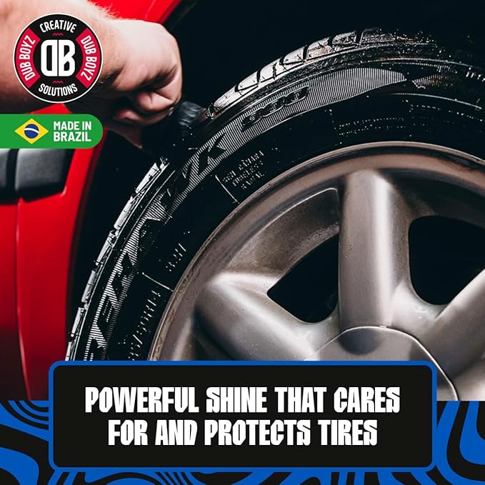 Dub Boyz Good Shine Tire Shine – 16 oz, Deep Wet-Look Gloss, Long-Lasting UV Protection, Quick-Drying, No Sling Formula, Easy Application. (16 Fl Oz)