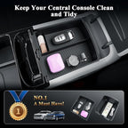 BIBIB0 2Pack 2025 2026 Tucson Limited Center Console Organizer for 2026 2025 Hyundai Tucson(Limited)/Tucson Hybrid/Tucson Plug-in Hybrid Armrest Inserts Tray -ONLY Fit Electronic Shift-Double Layers