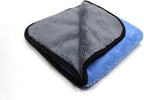 Maxshine 16" x 24" Blue & Grey 600GSM Ultimate Crazy 2C Microfiber Towel – Ultra-Soft & Absorbent – Premium Scratch-Free Towel for Car Detailing, Drying & Polishing