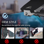 mangoal 4K Dash Cam Custom fit for Toyota Highlander & Hybrid Gen3 UX50 2017 2018 2019 (Model B), LE Limited L XLE Platinum Hybrid, Integrated OEM Look, UHD 2160P Video, App & WiFi,64GB Card