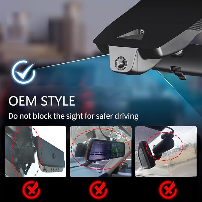 Mangoal Front 4K & Rear 1080P Dash Cam Custom Fit for Toyota Avalon 2019 2020 2021 2022 Limited Touring XLE TRD XSE, Integrated OEM Look, UHD 2160P Video, WiFi & App,Loop Recording,128GB Card